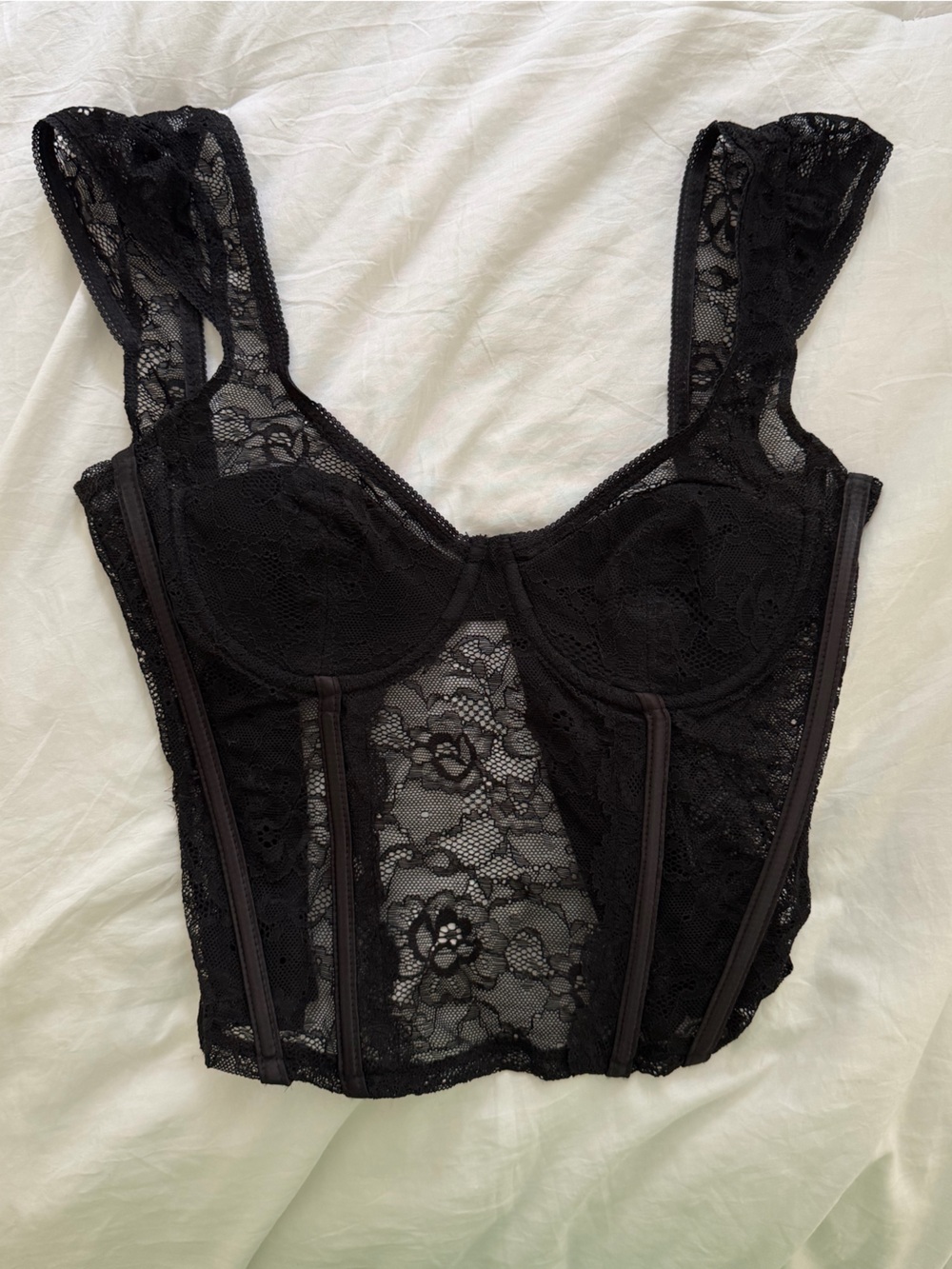 Edikted Black Lace Corset